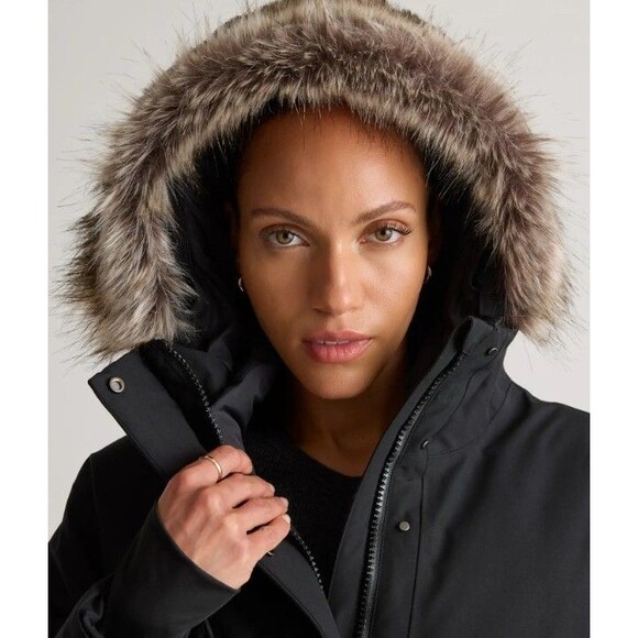 *NWT* QUINCE Women's Responsible Down Hooded Long Parka-Black-$1k+ Retail-Size S - Picture 5 of 16